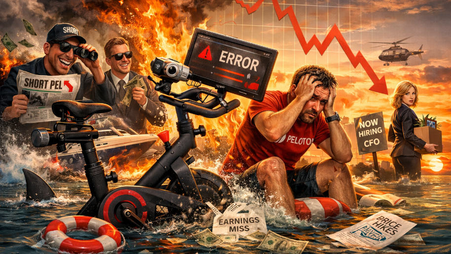 Short Sellers Smell Blood as Peloton’s “Fix Everything” AI Glow-Up Falls Flat (-20%)