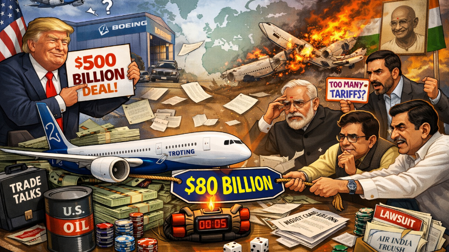 India’s Aviation Boom Puts $80B Boeing Order on the Table… Right as Trade Talks Hit Crunch Time