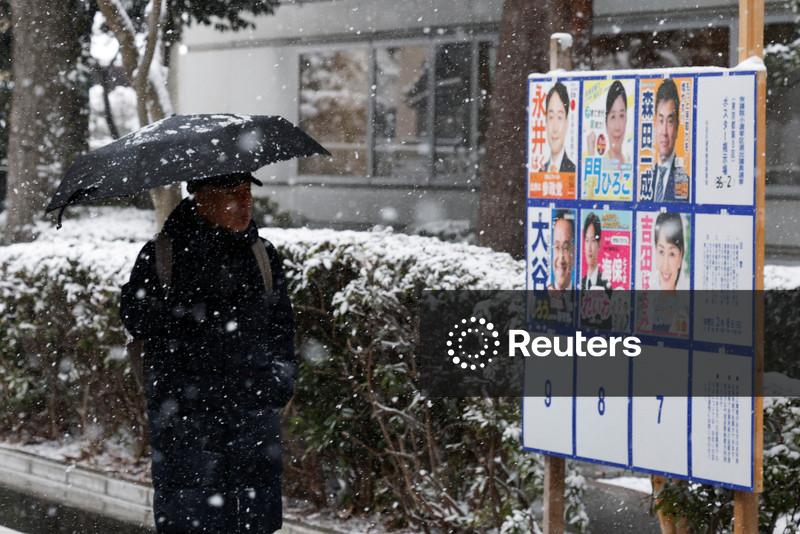 Japan's Takaichi aims for blizzard of votes in rare winter election