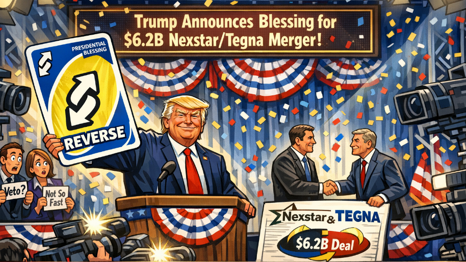Trump Plays Reverse Card to Announce His Blessing On $6.2B Nexstar/Tegna Deal