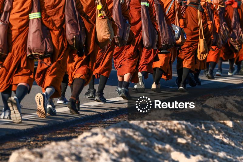 Walk for peace: Buddhist monks arrive in Washington after 2,300-mile journey