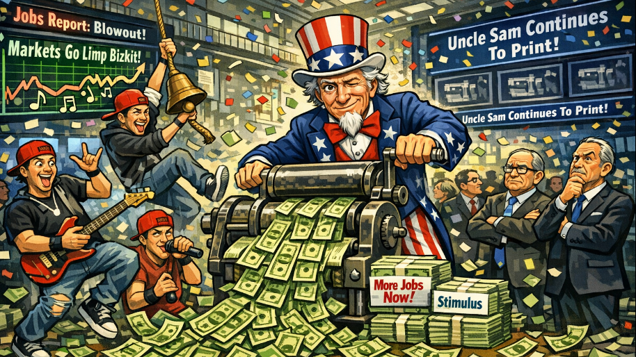 BLS Drops "Blowout" 130K Jobs Report (Uncle Sam Continues to Print Dolla Bills)
