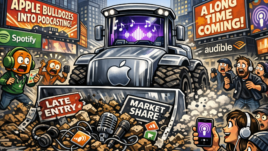 Apple Looks to Bulldoze Into The Podcast Streaming Space (Long Time Coming)