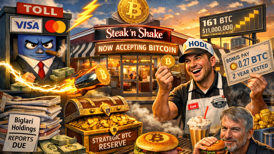 Steak ’n Shake’s Crypto Experiment Benches Visa and Turns Fry Cooks Into Vesting HODLers
