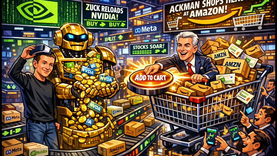 Zuck Fills Nvidia’s Pockets While Ackman Hits Add to Cart On Amazon