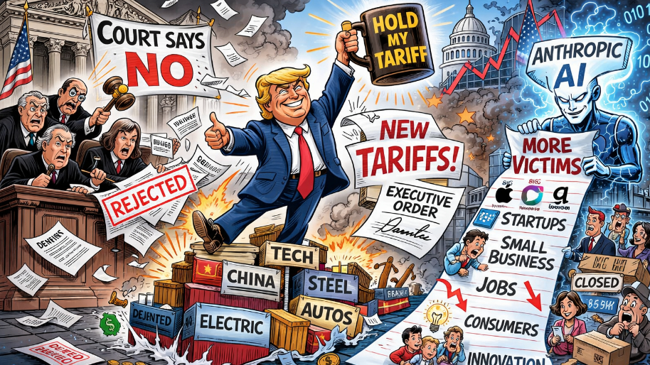 Courts Say No, Trump Says “Hold My Tariff”, Anthropic Claims More Victims…