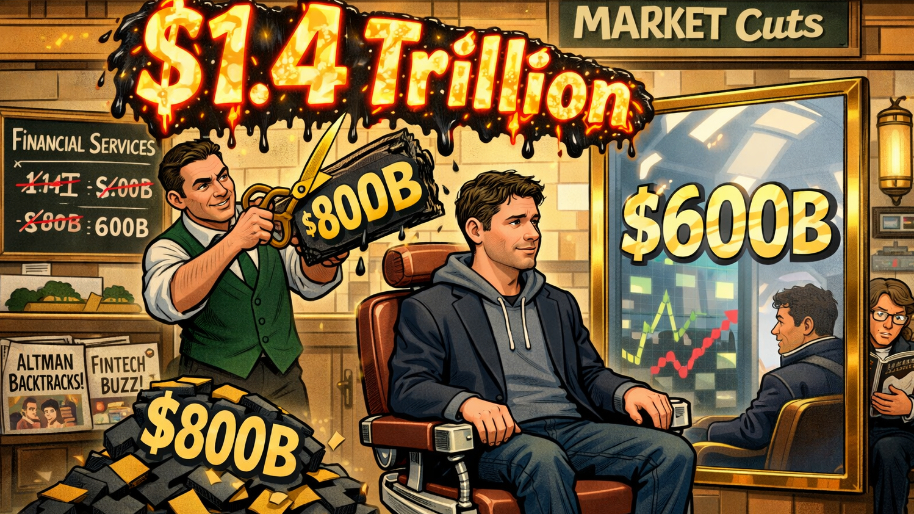 Sam Altman Back Tracks Mind-Melting $1.4 Trillion Claim With $800B Haircut…