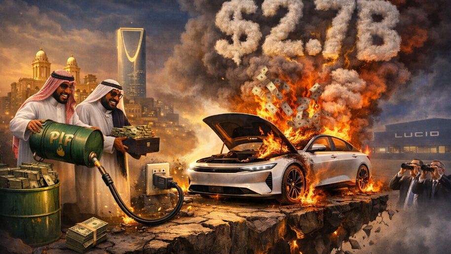 Saudi Oil Money Keeps the Lights On as Lucid Sends $2.7B Up in Electric Smoke
