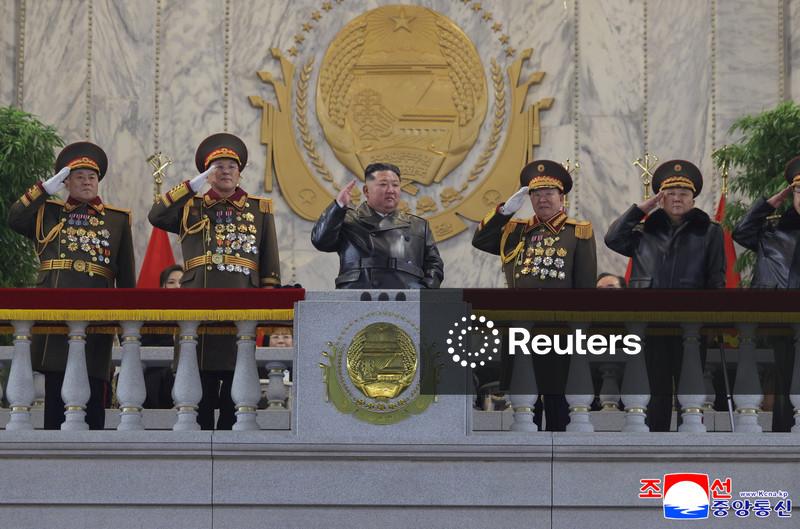 North Korea's Kim promises more nuclear weapons as Congress closes with military parade