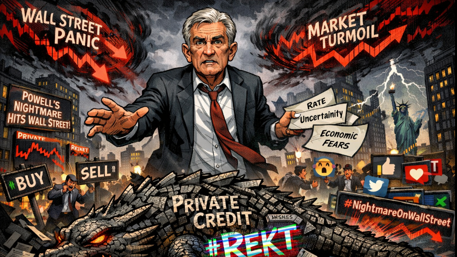Powell's Nightmare Hits Wall Street While Private Credit Gets #Rekt