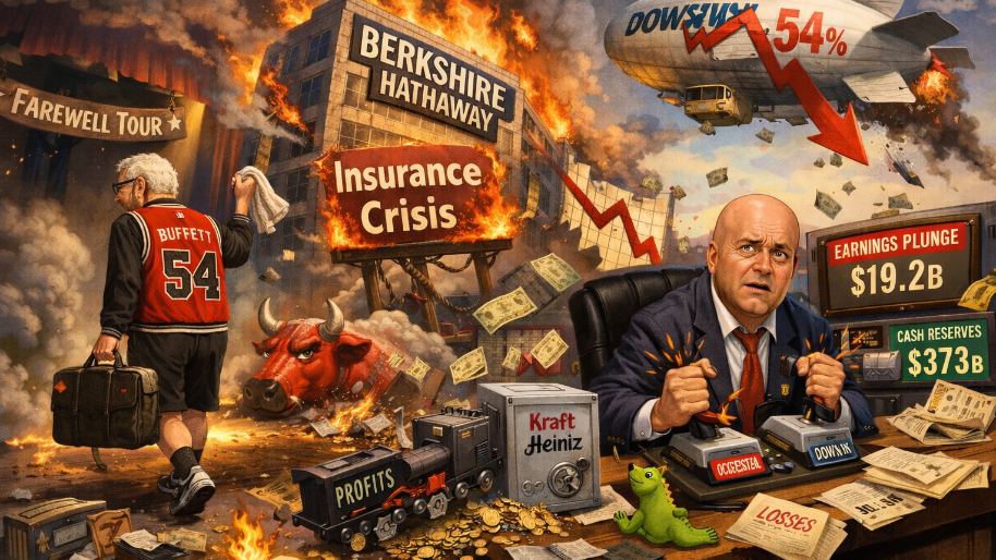 Berkshire’s Insurance Profits Implode -54% as Buffett’s Farewell Tour Ends on a Sour Note