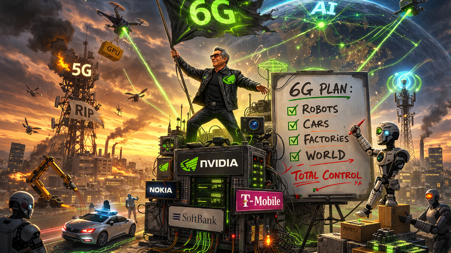 Jensen Forms a 6G Power Alliance as Nvidia Eyes the Literal Airwaves for Its Next AI Land Grab