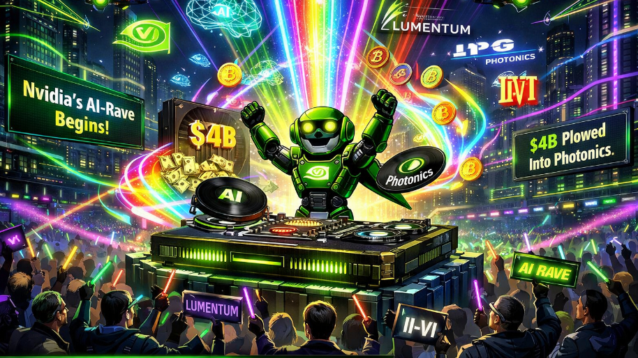 Nvidia’s AI-Rave Begins After Plowing $4B into Two Photonic Companies…