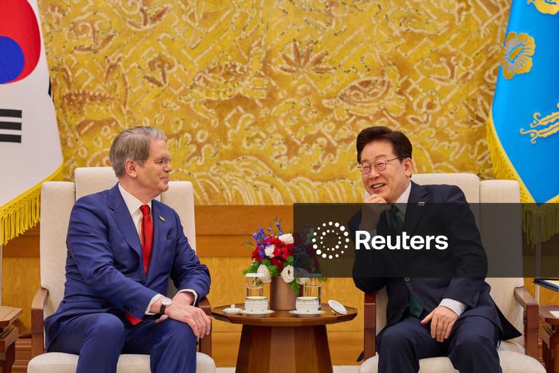 US Treasury's Bessent, China's He hold talks in South Korea ahead of Trump-Xi summit