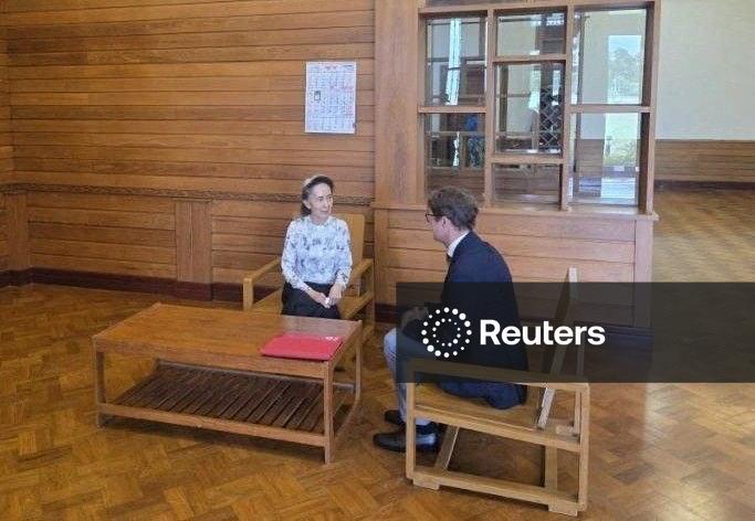 Myanmar's Aung San Suu Kyi meets Red Cross official, government says