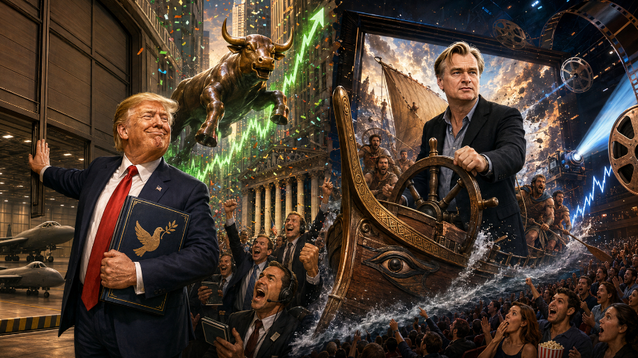 FT: Donnie Politics Chooses Dow-plomacy (+1.3%)... Nolan Takes IMAX on a Record-Breaking Odyssey