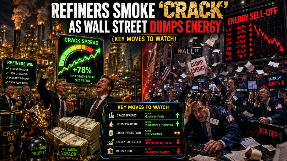 Refiners Smoke “Crack” As Wall Street Dumps Energy (Key Moves to Watch)