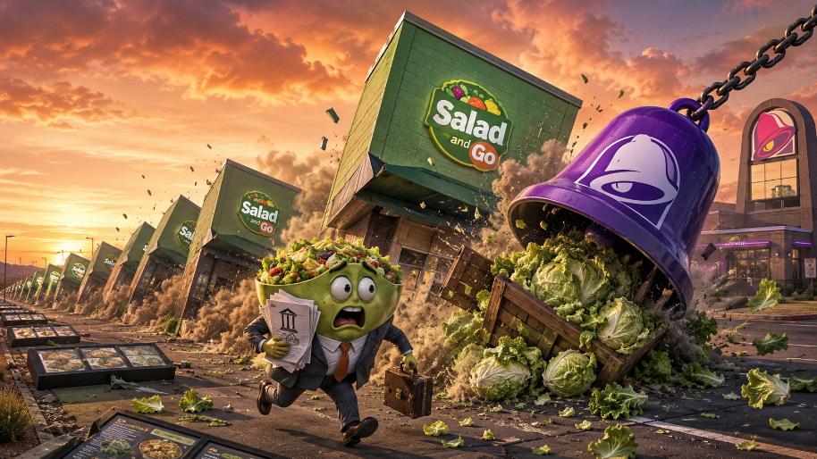 Salad and Go Lives Up to Its Name as Chapter 11 Closes All 70 Remaining Stores (Blame Taco Bell)