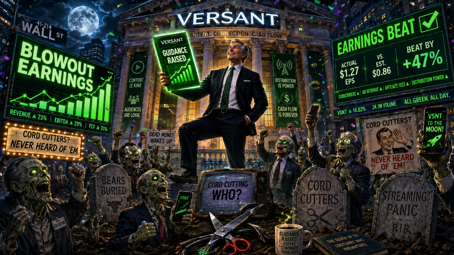 Versant Raises Guidance and the Dead After Blowout Earnings (Cord Cutters? Never Heard of ‘Em)
