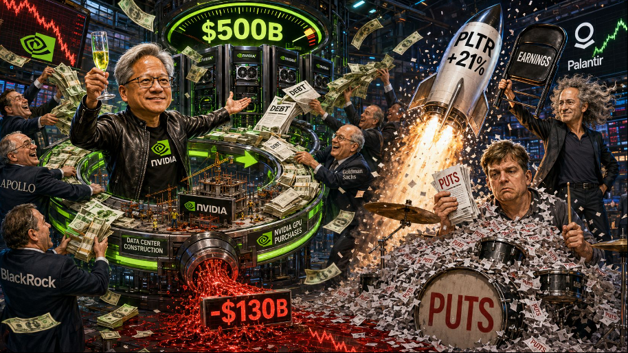 FT: Nvidia Loses $130B as Jensen’s New GPU Orgy Leaks… Burry Gets Karp-ital Punishment