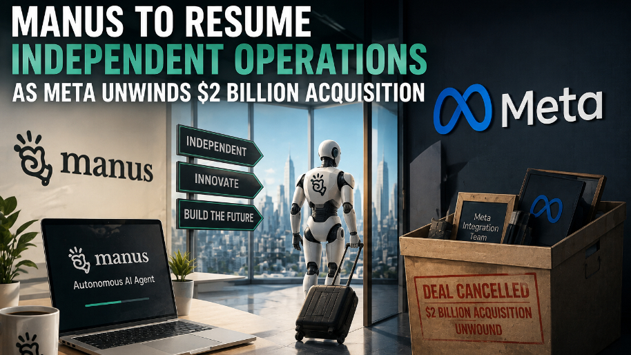 Manus to Resume Independent Operations as Meta Unwinds $2 Billion Acquisition