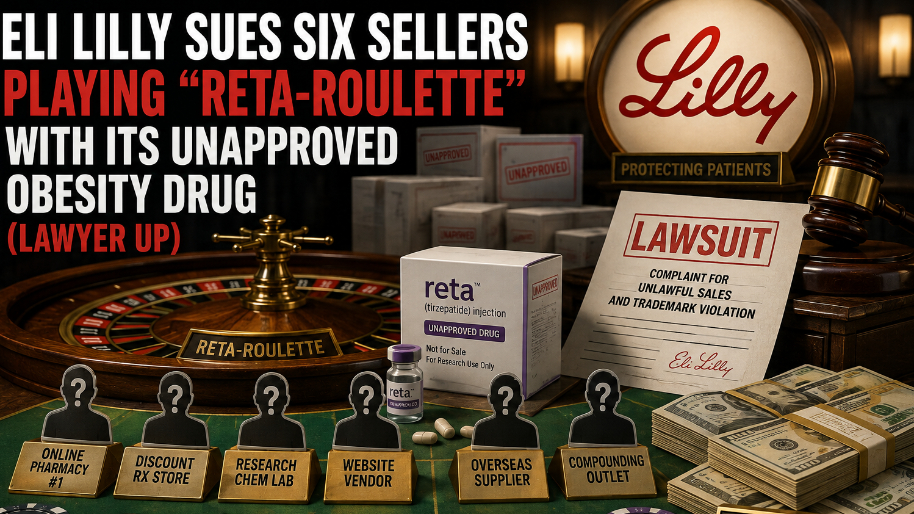 Eli Lilly Sues Six Sellers Playing "Reta-Roulette" With Its Unapproved Obesity Drug (Lawyer Up)