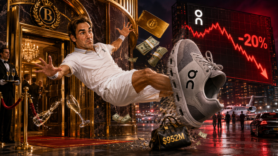 Roger Federer Gets His ONs Kicked as Sneaker Meltdown Erases 20% (Billionaire Status: OFF)