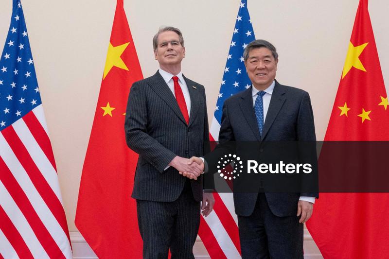 US Treasury's Bessent to discuss AI, rare earths with China's He, source says