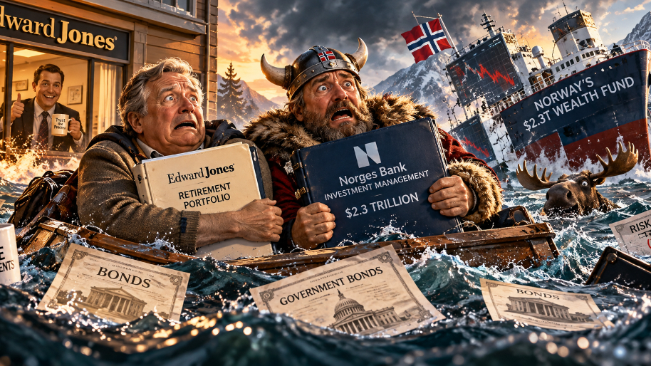 Norway’s $2.3T Wealth Fund Suffers Same Fate as My Dad’s Portfolio (Playing It Safe Ain’t Cheap)