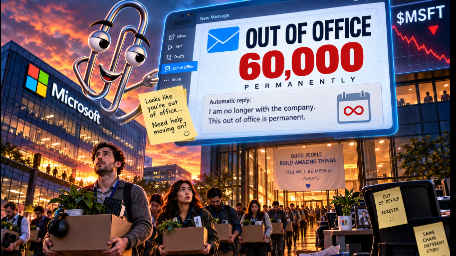 Microsoft Offers 60,000 $MSFT Employees a Permanent ‘Out of Office’ (Clippy, that you?)