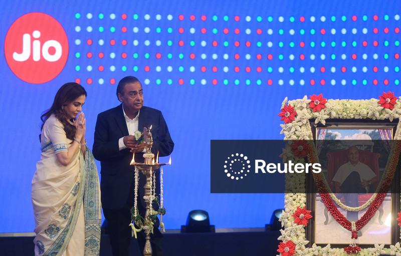 Ambani's Jio surges 21% in Mumbai debut after record $3.2 billion India IPO