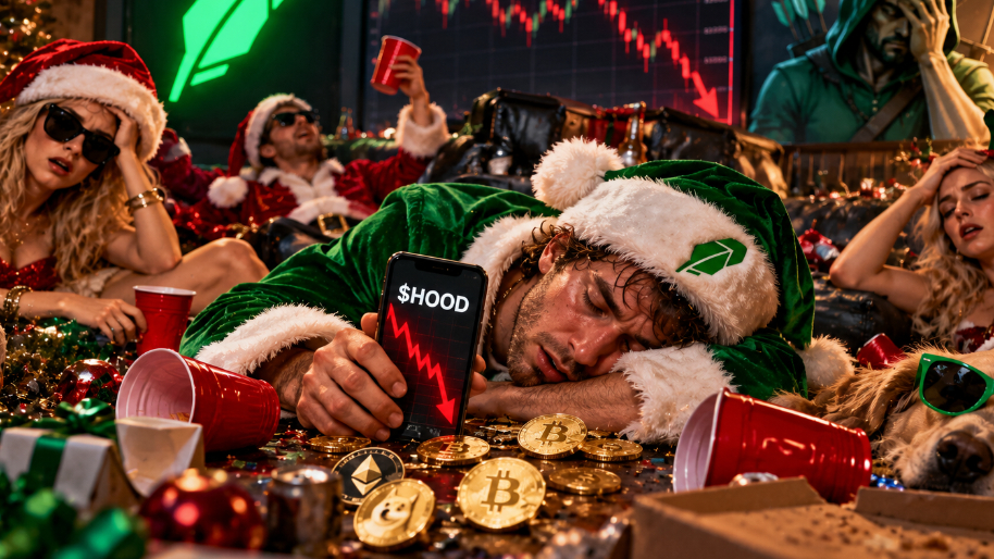 Robinhood’s ‘Merry Degens’ Can’t Save $HOOD From a Crypto Hangover