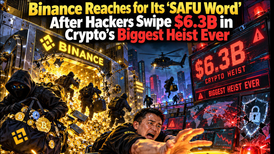 Binance Reaches for Its ‘SAFU Word’ After Hackers Swipe $6.3B in Crypto’s Biggest Heist Ever